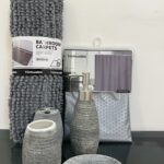 Grey 6 in 1 Bathroom Set