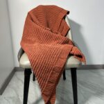 Soft Knitted throw blanket